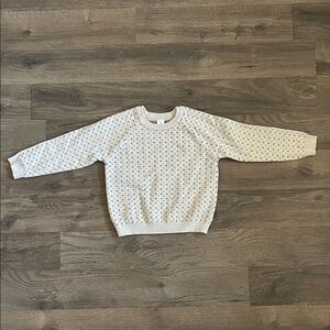 Kids Cream Polka Dot Sweater
